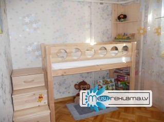 Кроватки детские 1,5 и 2-этажные