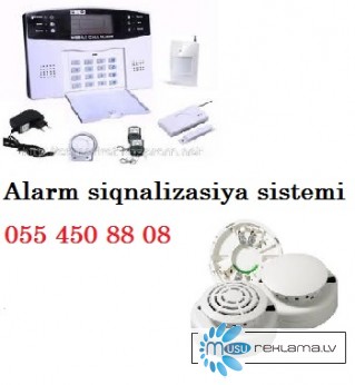 Alarm sistemləri / Siqnalizasiya / Lazerli və sirenalı alarm. 055 450 88 08