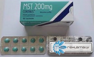 Morfīna sulfāts MST 200MG 